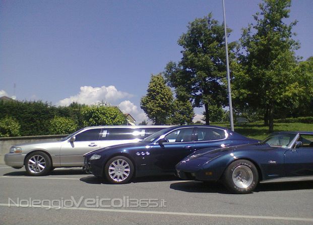 Limousine, Maserati, Corvette.