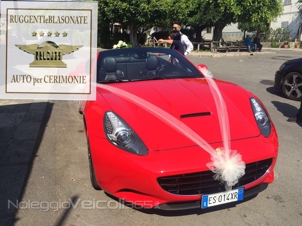 Ruggenti E Blasonate Wedding Garage Ferrari California